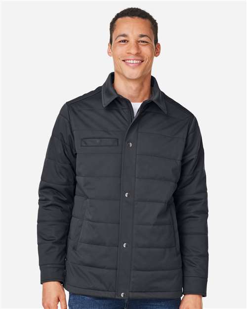 Harriton M821, Unisex Guardian Soft Shell Chore Coat, Dark Charcoal