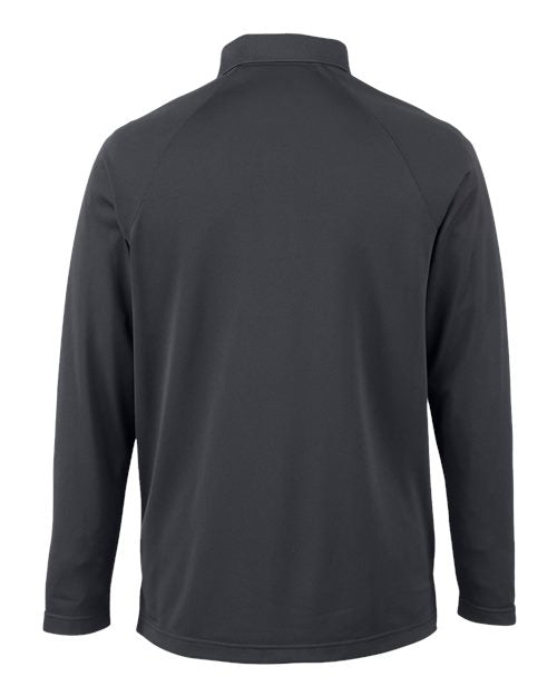 Harriton M208L, Men's Charge Snag And Soil Protect Long Sleeve Polo, Dark Charcoal
