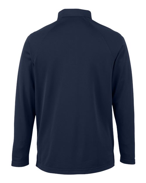 Harriton M208L, Men's Charge Snag And Soil Protect Long Sleeve Polo, Dark Navy