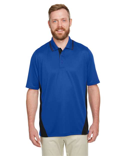 Men's Tall Flash Snag Protection Plus IL Colorblock Polo - - 14205 True Royal Black 227B9 6-6.9 oz AB Exclusive Brands Antimicrobial CA New ab Harriton M386T Mens & Unisex Moisture-Management New AB Performance Polos Polos & Knits Polyester - 100% S&S Deep Deals Short Sleeves Snag Resistant Sport Shirts Sun/UV Protection Talls Tops