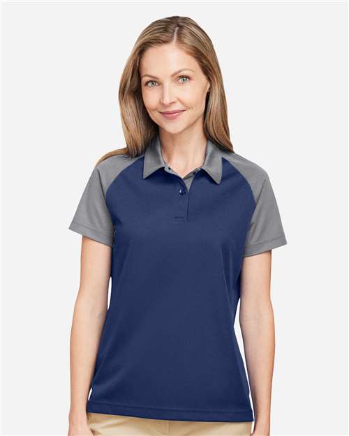Women's Command Snag-Protection Colorblock Polo - - 14207 Sport Dark Navy Sport Graphite 4-4.9 oz 692D9 AB Exclusive Brands Activewear Antimicrobial CA New ab Moisture-Management New AB Performance Pique Polos Polos & Knits Polyester - 100% S&S Exclusive Brands Short Sleeves Snag Resistant Spiritwear Sport Shirts Sun/UV Protection Team 365 Tops TT21CW Womens