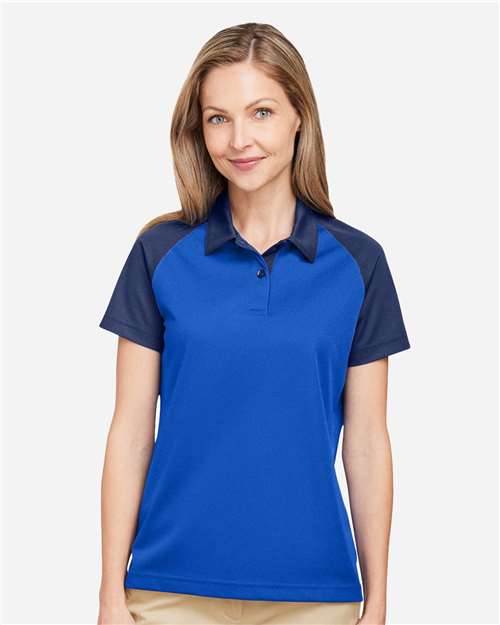 Women's Command Snag-Protection Colorblock Polo - - 14207 Sport Royal Sport Dark Navy 4-4.9 oz 692D9 AB Exclusive Brands Activewear Antimicrobial CA New ab Moisture-Management New AB Performance Pique Polos Polos & Knits Polyester - 100% S&S Exclusive Brands Short Sleeves Snag Resistant Spiritwear Sport Shirts Sun/UV Protection Team 365 Tops TT21CW Womens