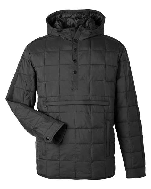 North End NE722, Unisex Aura Packable Anorak, Black