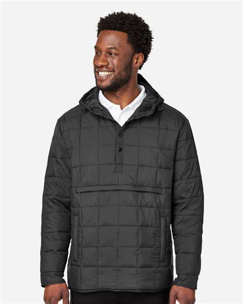 North End NE722, Unisex Aura Packable Anorak, Black