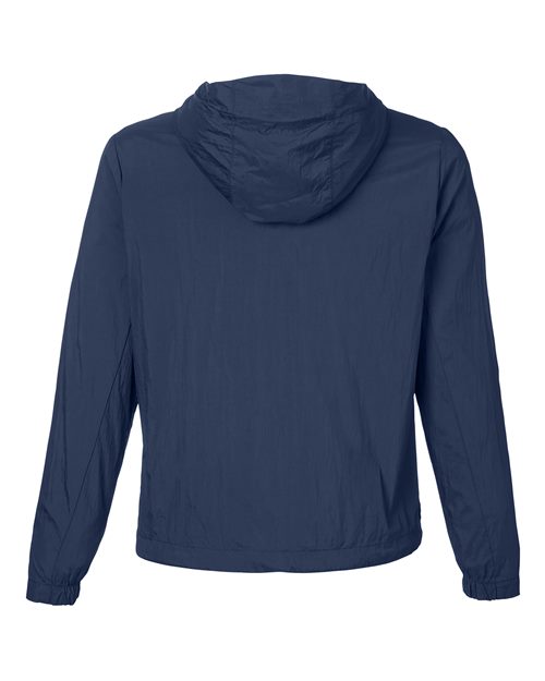 North End NE810W, Women's Aura Lightweight Packable Anorak, Classic Navy/ Carbon