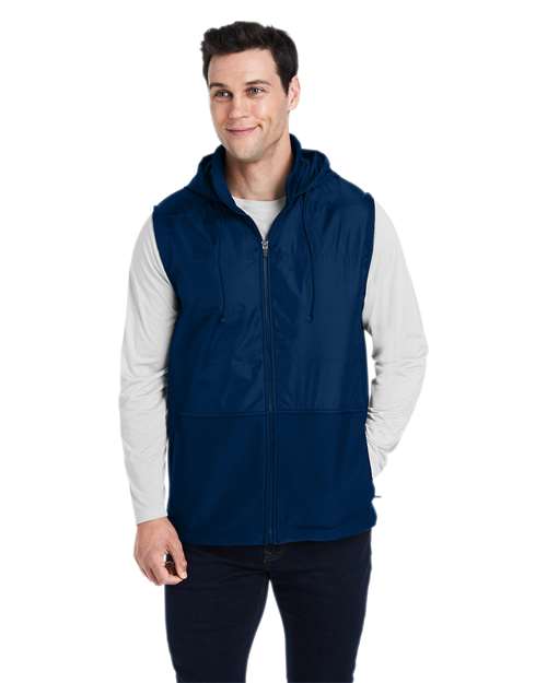 Unisex Zone HydroSport™ Hybrid Vest - - 14306 Sport Dark Navy Sport Dark Navy 11-11.9 oz 764D9 AB Exclusive Brands Activewear CA New ab Jackets Mens & Unisex New AB Outerwear S&S Exclusive Brands Team 365 TT99 Vests