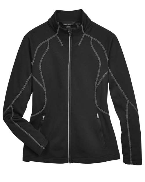 North End 78174, Women's Gravity Performance Fleece Jacket, Black