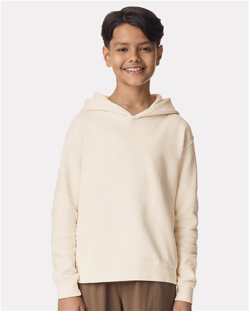 Youth Garment-Dyed Lightweight Fleece Hooded Sweatshirt - - 12441 - Toronto Screen Printing- Color
