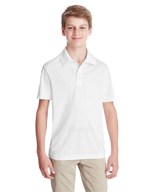 Youth Zone Performance Polo - - 14328 White 2025 Polo Guide 2025 Polo Guide Activewear 2025 Polo Guide Activewear - Fitness & Wellness 3-3.9 oz 724D9 AB Exclusive Brands Activewear CA New ab Moisture-Management New AB Performance Polos Polos & Knits Polyester - 100% S&S Exclusive Brands Short Sleeves Side Seams Spiritwear Sport Shirts Sun/UV Protection Team 365 Tops TT51Y Youth