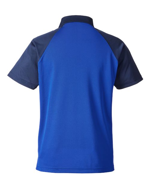 Team 365 TT21C, Men's Command Snag-protection Colorblock Polo, Sport Royal/ Sport Dark Navy