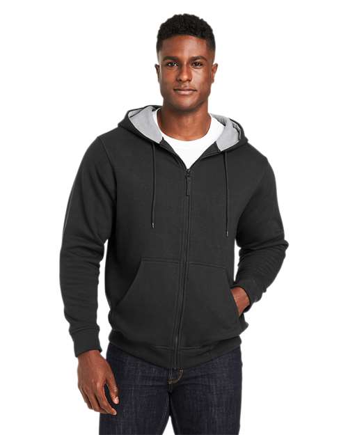 Unisex ClimaBloc™ Lined Heavyweight Hooded Sweatshirt - - 14342 Black 11-11.9 oz 277B9 AB Exclusive Brands CA New ab Cotton Drawstring Fleece Fleece - Core - Hood Full-Zips Harriton Hooded Long Sleeves M711 Mens & Unisex New AB Pockets Polyester Safety Sweatshirts Sweatshirts & Fleece Thermals Tops Water Resistant Workwear Zips