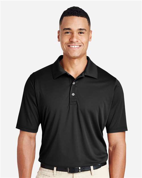 Team 365 TT51T, Men's Tall Zone Performance Polo, Black