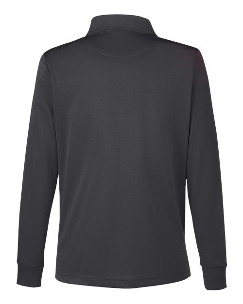 Harriton M348LW, Women's Advantage Snag Protection Plus Il Long Sleeve Polo, Dark Charcoal
