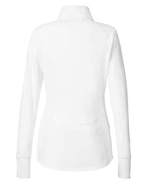 Puma Golf 533007, Women's Gamer Golf Quarter-zip Pullover, Bright White