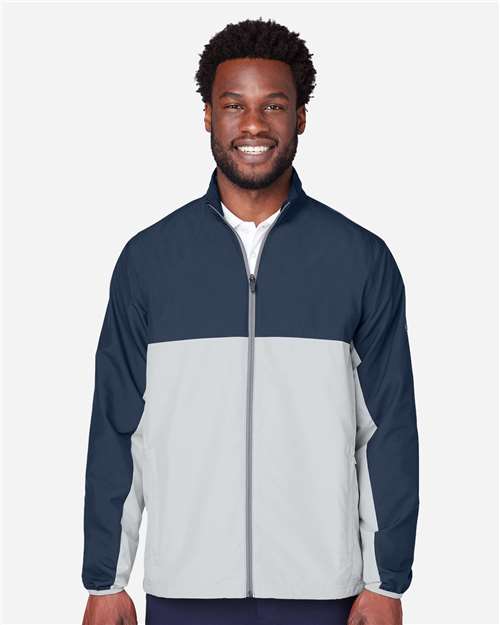 Men's 1st Mile Wind Jacket - - 14399 Navy Blazer High Rise 18546 599128 AB Retail Exclusive Brands CA New ab Full-Zips Jackets Mens & Unisex New AB Outerwear Polyester - 100% Puma Golf Recycled S&S Deep Deals S&S Exclusive Brands Visible Logos Zips