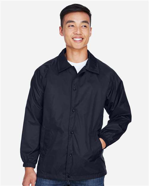 Harriton M775, Unisex Nylon Staff Jacket, Navy