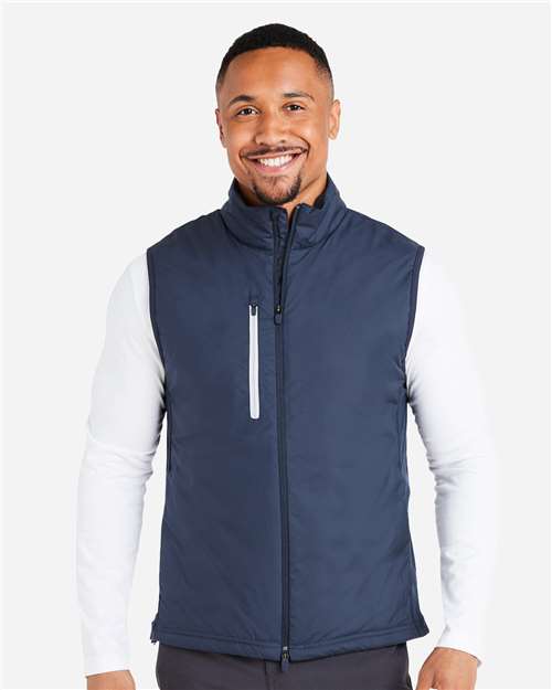 Men's Hielands Vest - - 14450 Deep Navy 19746 631106 AB Retail Exclusive Brands CA New ab Explore Corporate Explore Corporate Gifting & Incentives Explore Corporate Gifting - Splurge Mens & Unisex New AB Outerwear Polyester - 100% Puma Golf Recycled S&S Exclusive Brands Vests