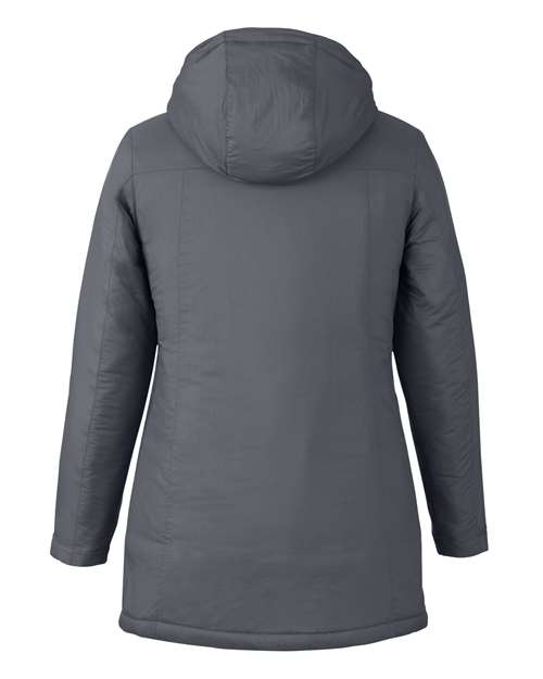 CORE365 CE725W, Women's Inspire 3-in-1 Jacket With Insulated Liner, Carbon/ Black