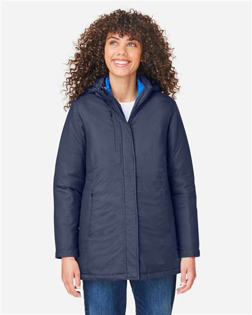 CORE365 CE725W, Women's Inspire 3-in-1 Jacket With Insulated Liner, Classic Navy/ True Royal