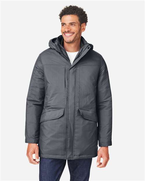 CORE365 CE725, Men's Inspire 3-in-1 Jacket With Insulated Liner, Carbon/ Black