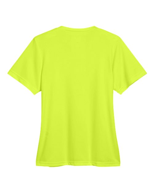 Team 365 TT11W, Women's Zone Performance T-shirt, Safety Yellow