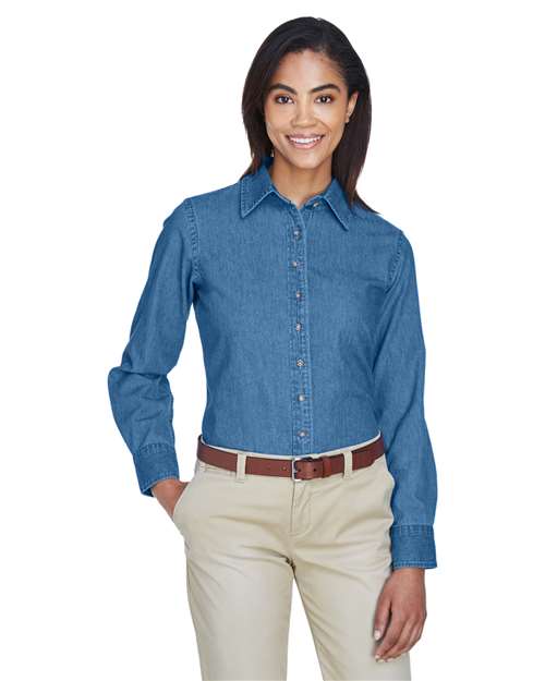 Women's Denim Shirt - - 14583 Light Denim 250B9 6-6.9 oz AB Exclusive Brands CA New ab Cotton - 100% Denim Dress Shirts Explore Industrial & Workwear Explore Industrial & Workwear - Office Harriton Long Sleeves M550W New AB S&S Exclusive Brands Tops UG Playbook UG Playbook Industrial & Workwear UG Playbook Industrial & Workwear Uniforming Womens Workwear Wovens Wovens & Dress Shirts