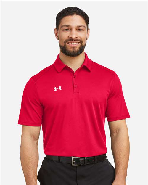 Under Armour 1370399, Men's Tech Polo, Red/ White