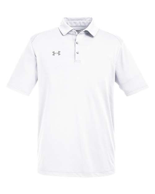 Under Armour 1370399, Men's Tech Polo, White/ Mod Grey