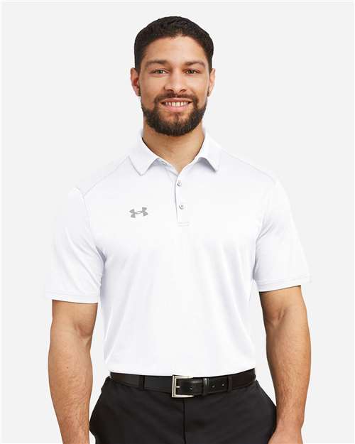 Under Armour 1370399, Men's Tech Polo, White/ Mod Grey