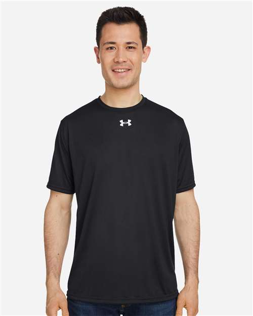 Under Armour 1376842, Men's Team Tech T-shirt, Black/ White