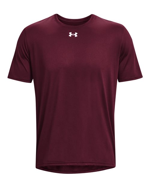 Under Armour 1376842, Men's Team Tech T-shirt, Maroon/ White