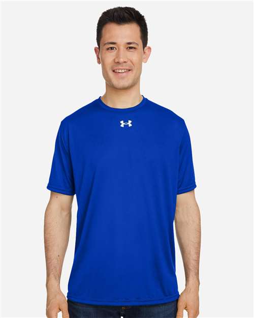 Under Armour 1376842, Men's Team Tech T-shirt, Royal/ White