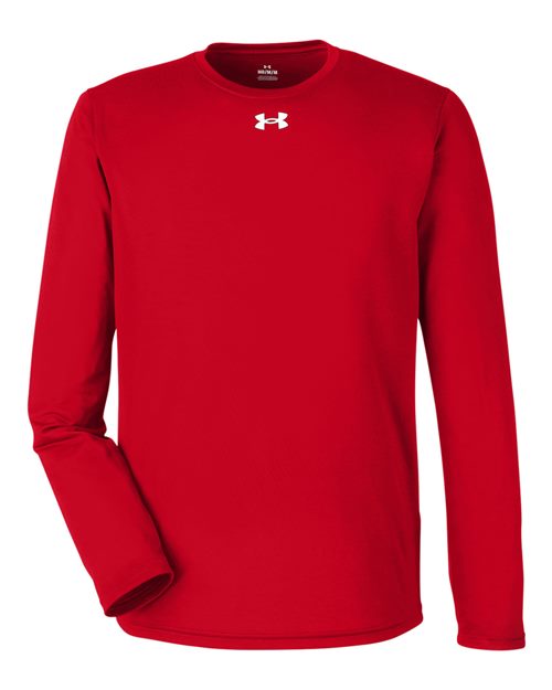 Under Armour 1376843, Men's Team Tech Long Sleeve T-shirt, Red/ White