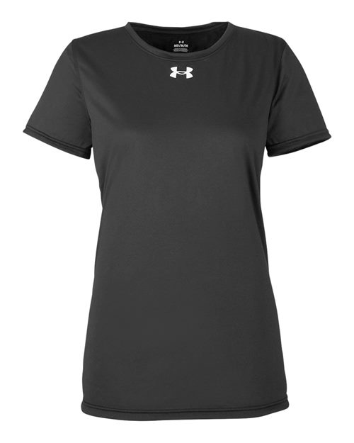 Under Armour 1376847, Women's Team Tech T-shirt, Black/ White