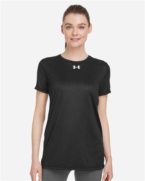 Under Armour 1376847, Women's Team Tech T-shirt, Black/ White