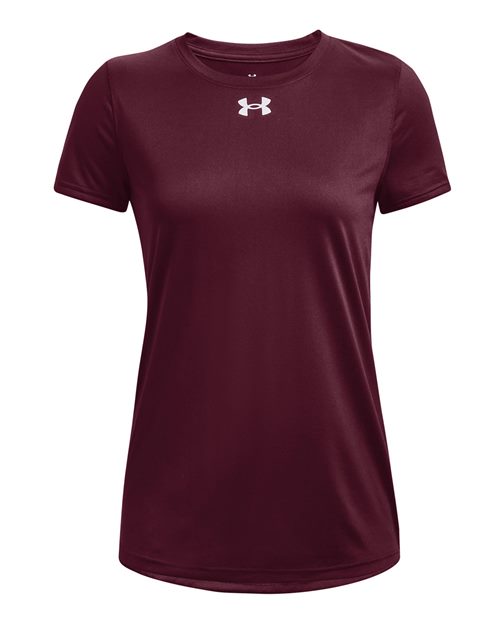 Under Armour 1376847, Women's Team Tech T-shirt, Maroon/ White