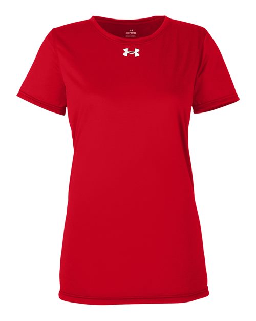 Under Armour 1376847, Women's Team Tech T-shirt, Red/ White