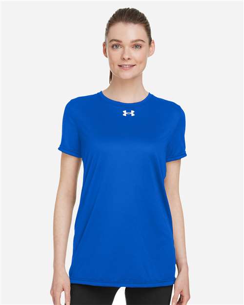 Under Armour 1376847, Women's Team Tech T-shirt, Royal/ White