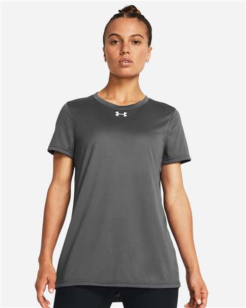 Under Armour 1376847, Women's Team Tech T-shirt, Castlerock/ White