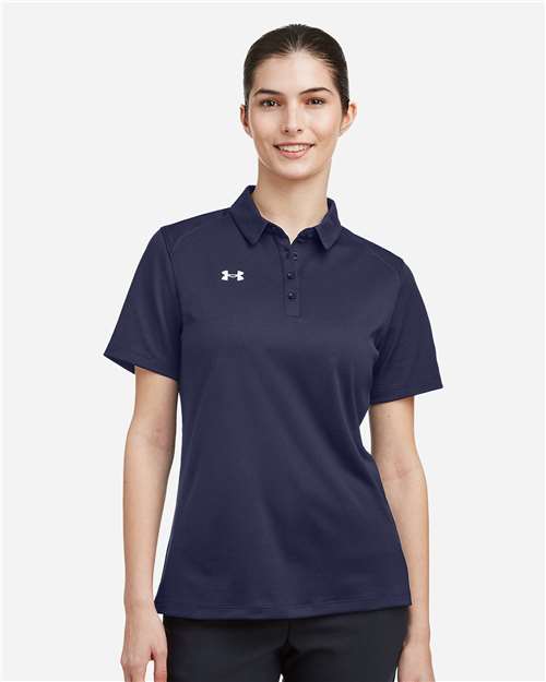 Under Armour 1370431, Women's Tech Polo, Midnight Navy/ White
