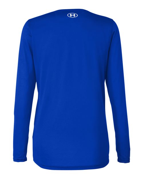 Under Armour 1376852, Women's Team Tech Long Sleeve T-shirt, Royal/ White