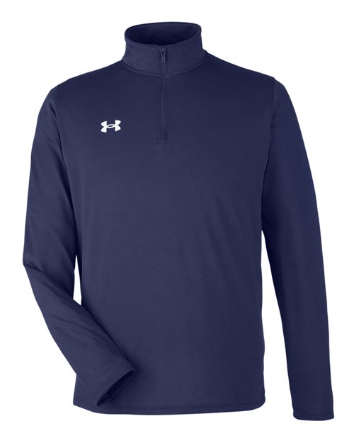 Under Armour 1376844, Men's Team Tech Quarter-zip Pullover, Midnight Navy/ White