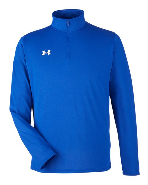 Under Armour 1376844, Men's Team Tech Quarter-zip Pullover, Royal/ White
