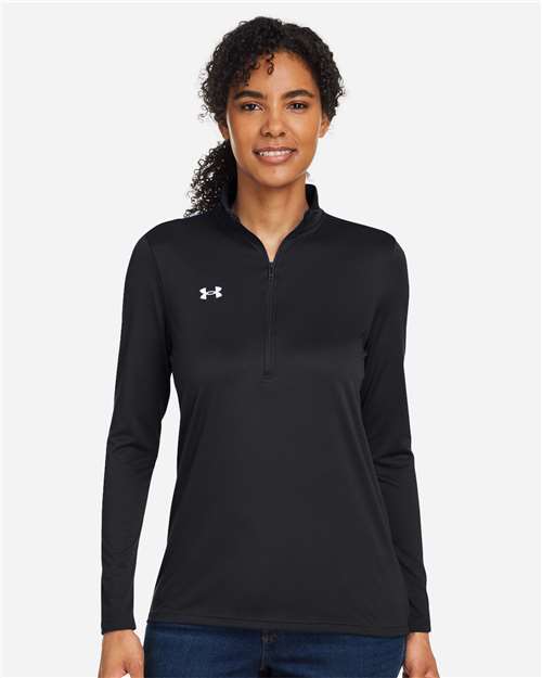 Women's Team Tech™ Half-Zip Pullover - - 14823 Black White 1376862 152E2 4-4.9 oz AB Retail Exclusive Brands Activewear Apparel Back to School 2025 CA CA New ab Get the Look - Under Armour - 4 Long Sleeves Moisture-Management New AB Performance Polos & Knits Polyester Polyester - 100% Pullovers Quarter-Zips Recycled S&S Exclusive Brands Say Yes to S&S Tops Under Armour Visible Logos Womens Zips