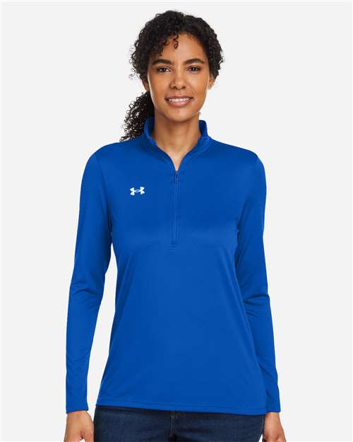 Women's Team Tech™ Half-Zip Pullover - - 14823 Royal White 1376862 152E2 4-4.9 oz AB Retail Exclusive Brands Activewear Apparel Back to School 2025 CA CA New ab Get the Look - Under Armour - 4 Long Sleeves Moisture-Management New AB Performance Polos & Knits Polyester Polyester - 100% Pullovers Quarter-Zips Recycled S&S Exclusive Brands Say Yes to S&S Tops Under Armour Visible Logos Womens Zips