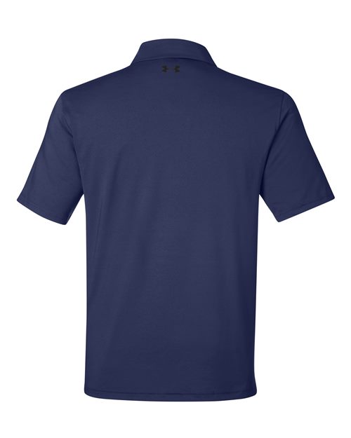 Under Armour 1383255, Men's Recycled Polo, Midnight Navy/ White