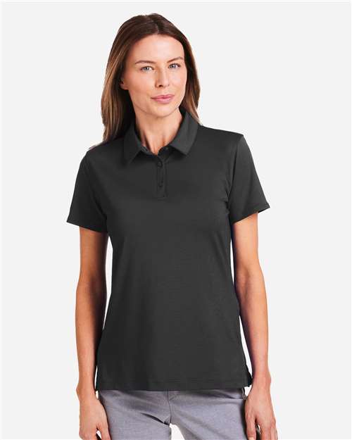 Under Armour 1385910, Women's Recycled Polo, Black/ White