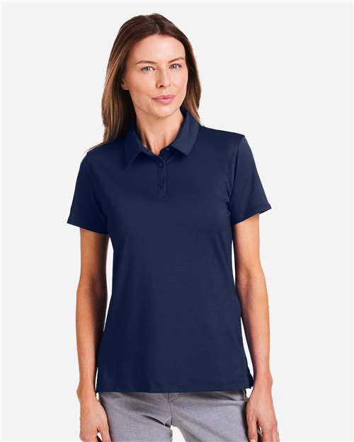 Under Armour 1385910, Women's Recycled Polo, Midnight Navy/ White