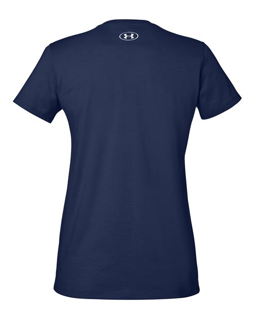Under Armour 1383284, Women's Athletic 2.0 T-shirt, Midnight Navy/ White