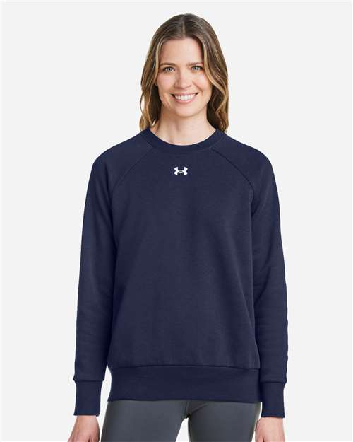 Women's Rival Fleece Crewneck Sweatshirt - - 14902 Midnight Navy White 1379508 165E2 2025 Fleece Guide 2025 Fleece Guide Activewear 2025 Fleece Guide Activewear - Crewnecks 8-8.9 oz AB Retail Exclusive Brands Apparel CA New ab Cotton Crewneck Explore Corporate Explore Corporate Gifting & Incentives Explore Corporate Gifting - Mid-Range Fleece Fleece - Premium - Crew New AB Polyester S&S Exclusive Brands Sweatshirts Sweatshirts & Fleece Tops Under Armour Womens